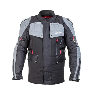 Men's Moto Jacket W-TEC Tomret - Black-Grey