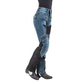Dámské moto jeansy W-TEC Bolftyna - 2.jakost - modro-černá