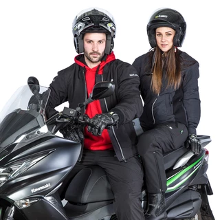 Męska kurtka motocyklowa soft-shell W-TEC Langon - Czarno-czerwony