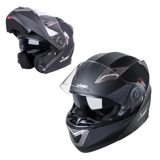Motorcycle Helmet W-TEC YM-925 - Matt Black-Bronze