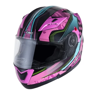 Kask motocyklowy szczękowy z blendą W-TEC YM-925 Magenta