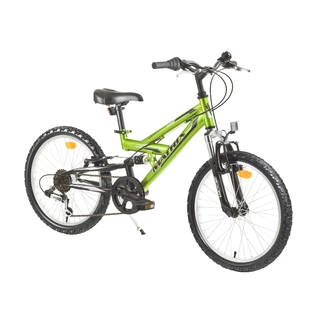 Gyerek összteleszkópos kerékpár Matrix Flash 20" - zöld-fekete