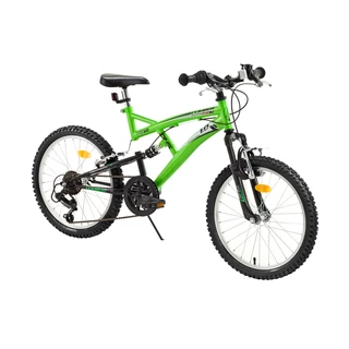 Rower dla dzieci z pełnym zawieszeniem DHS 2042 20" - model 2015 - Zielony