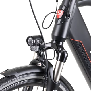 Városi elektromos kerékpár Devron 28427 28" 4.0 - fekete