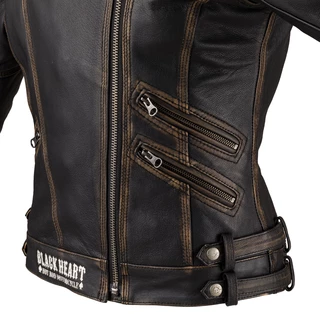 Women’s Leather Motorcycle Jacket W-TEC Black Heart Lizza