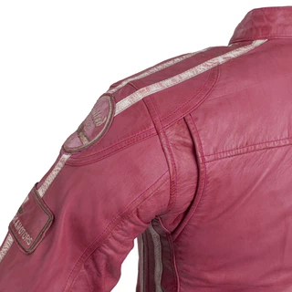 Dámska kožená moto bunda W-TEC Sheawen Lady Pink - 2. akosť - ružová