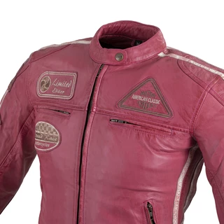 Dámská kožená moto bunda W-TEC Sheawen Lady Pink - 2.jakost