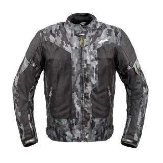 Nyári motoros kabát W-TEC Jared - Fekete-Szürke Digi-Terepszínű - Fekete-Szürke Digi-Terepszínű