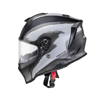 Kask motocyklowy W-TEC Integra Graphic + wizjer - Czarno-biały
