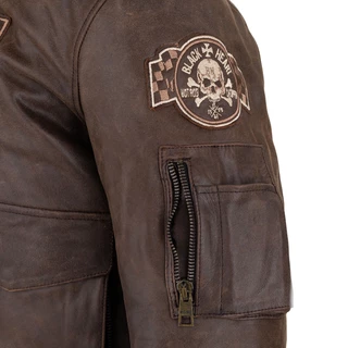 Men’s Leather Jacket W-TEC Black Heart Bomber - Vintage Brown