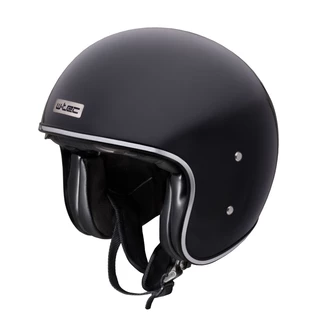 Motorcycle Helmet W-TEC Angeric Gloss Black w/ Steamrust Goggles