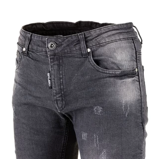 Pánske moto jeansy W-TEC Komaford - tmavo šedá