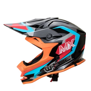 Motokrosová helma W-TEC V321 - Fluo Moonlight