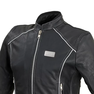 Női bőr motoros kabát W-TEC Hagora - matt fekete