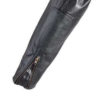 Men’s Leather Motorcycle Jacket W-TEC Black Cracker