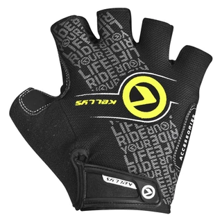 Cycling Gloves KELLYS COMFORT NEW - Black-Lime