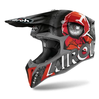 Dirt Bike Helmet AIROH Wraap Alien červená matná 2022