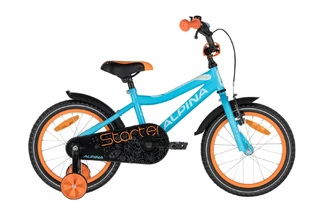 Gyermek kerékpár KELLYS ALPINA Starter 16" - világoskék