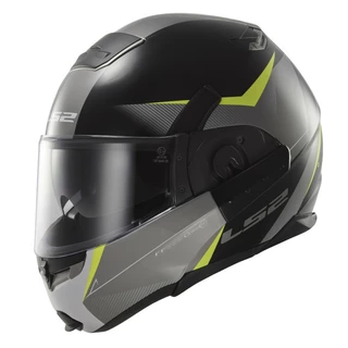Motorradklapphelm LS2 Convert Hawk - schwarz-gelb - schwarz-gelb