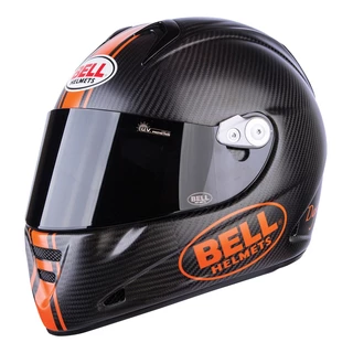 Motorcycle Helmet BELL M5X Carbon - Matte Black-Orange