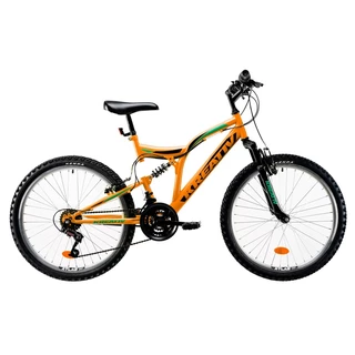 Rower dla dzieci z amortyzatorami Kreativ 2441 24" 4.0 - Pomarańczowy