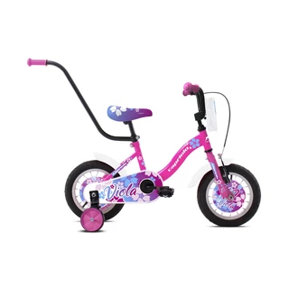 Children’s Bike Capriolo Viola 12” 6.0 - White-Red-Turquoise - pink-white