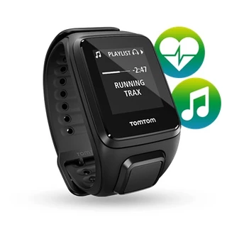 GPS hodinky TomTom Spark Fitness Cardio + Music + sluchátka - 2.jakost