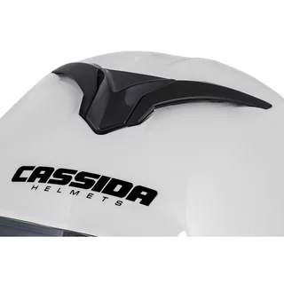Motorradhelm Cassida Compress 2.0 Refraction weiß/schwarz/gelb fluo P/J