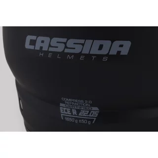 Motorradhelm Cassida Compress 2.0 schwarz matt P/J