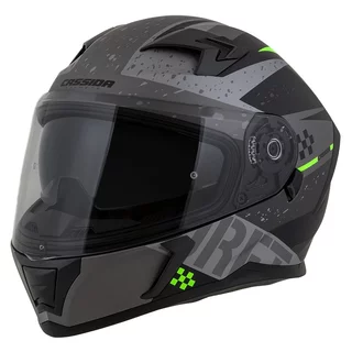Motorcycle Helmet Cassida Integral 3.0 DRFT Matte Gray/Black/Green