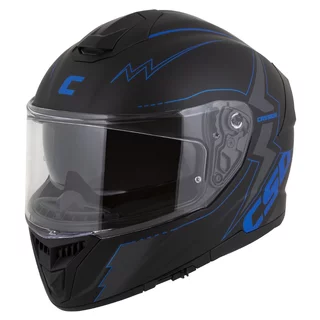 Motorcycle Helmet Cassida Integral GT 2.1 Flash Matte Black/Metallic Blue/Dark Gray