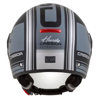 Cassida Handy Metropolis Vision Motorradhelm schwarz matt/grau/reflektierend grau