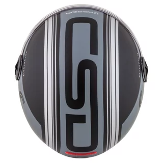 Cassida Handy Metropolis Vision Motorradhelm schwarz matt/grau/reflektierend grau