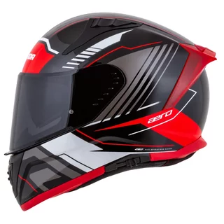 Motorcycle Helmet Cassida Aero Drome Black Pearl/Red/White/Gray