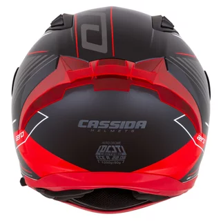 Motorcycle Helmet Cassida Aero Drome Black Pearl/Red/White/Gray