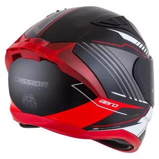 Motorcycle Helmet Cassida Aero Drome Black Pearl/Red/White/Gray