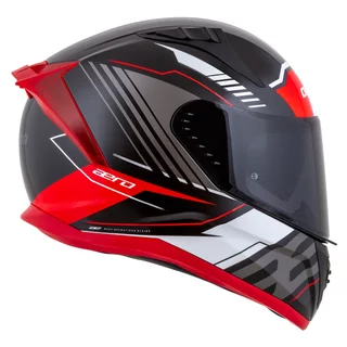 Motorcycle Helmet Cassida Aero Drome Black Pearl/Red/White/Gray