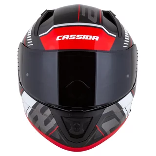 Motorcycle Helmet Cassida Aero Drome Black Pearl/Red/White/Gray