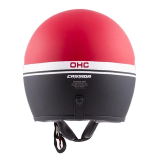 Motorradhelm Cassida Oxygen Jawa OHC 2023 rot matt/schwarz/weiß