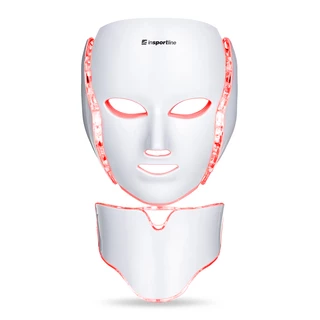 Pielęgnacyjna maska ​​LED na twarz i szyję terapia fotonowa inSPORTline Hilmana