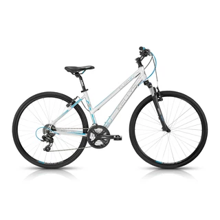 Dámsky crossový bicykel KELLYS Clea 30 - model 2015 - strieborno-modrá