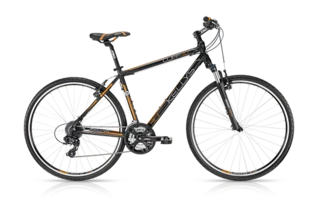 Cross kerékpár Kellys CLIFF 30 28" - 2016 - Fekete-narancssárga