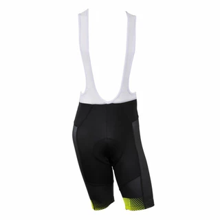 Men’s Cycling Shorts w/ Suspenders Crussis CSW-050 - Black-Fluo Yellow