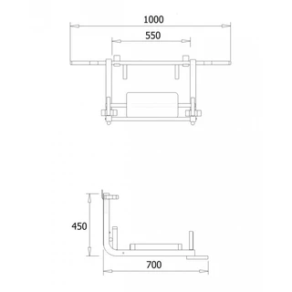 Parallel Bars and a Pull-Up Bar 2in1 BenchK D8