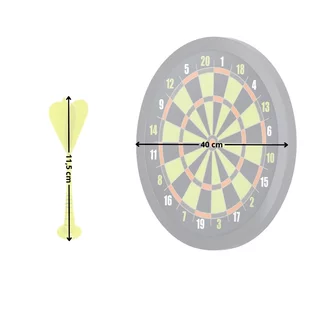 Magnetische Zielscheibe mit Dartpfeilen inSPORTline MDS160