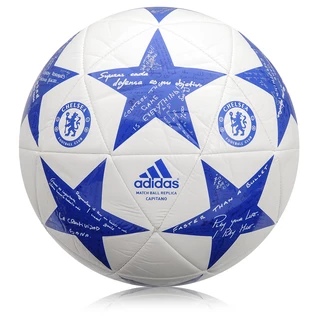 Adidas Capitja Finale 15 Chelsea AP0396 weiß-blauer Ball für das Fußball-Spiel