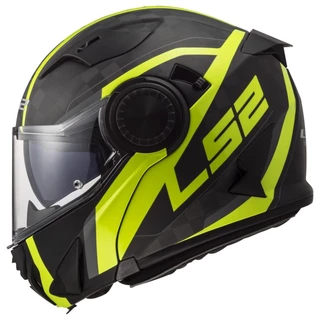 Výklopná prilba LS2 FF313 Vortex - Carbon Hi Vis Yellow