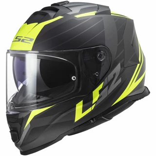 Motorcycle Helmet LS2 FF800 Storm Nerve - Matt Black H-V Yellow