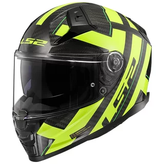 Motorcycle Helmet LS2 FF811 Vector II Carbon Strong Glossy Yellow