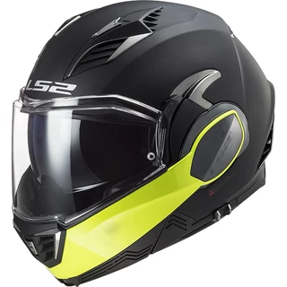 Flip-Up Motorcycle Helmet LS2 FF900 Valiant II Hammer P/J - Black H-V Yellow - Black H-V Yellow
